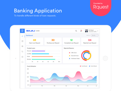 Banking Application bank fund loan request uiux visual design