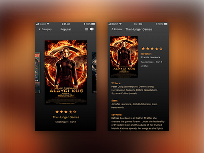 Movie application ui