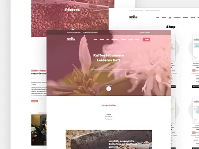 aniko clean webdesign webshop website white