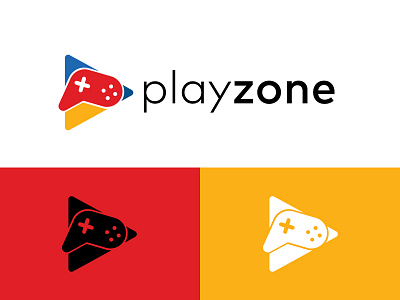 Playzone Logo brand identity logo design