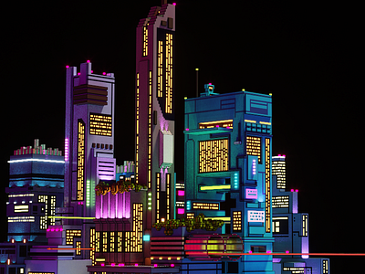 Welcome to Ganymede 3d isometric lowpoly magicavoxel voxel voxelart