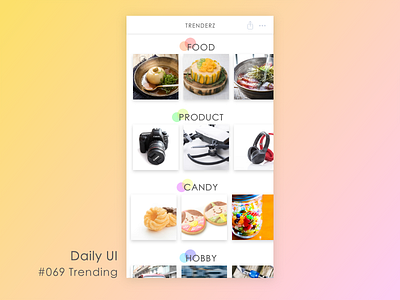 Daily_UI_#069_ Trending daily ui 069 trending