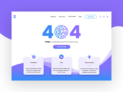 Escape Room 404 404 bestseller design error escape maze room sale ui ux