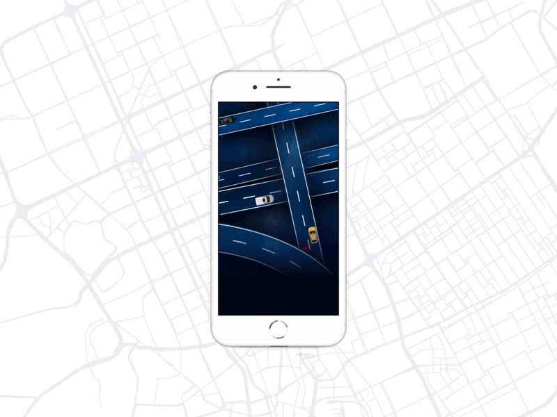 Animation Onboarding app prototype taxi