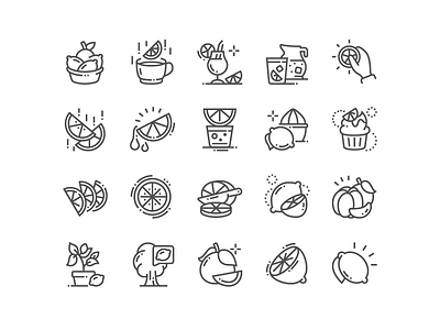 We've already done it! Here are the Citrus icons. citrus design fruit handmade icon perfect pixel simple sketch start svg web