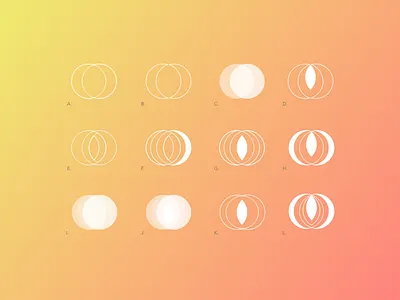 Sketches cercles shapes board branding cercle design graphicdesign icon identity logo shape sign