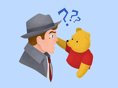 Christopher Robin iOS Stickers 2d christopher robin disney illustration ios sticker texture vector winnie the pooh