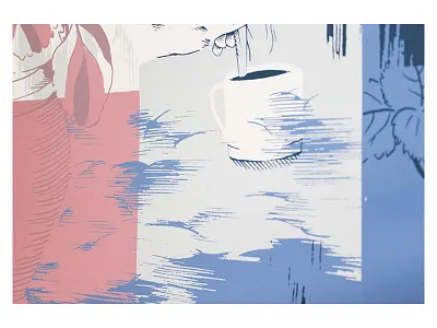 Rainy Sunday colour conceptual illustration illustration pattern poster print texture