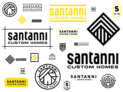 Santanni brand building design home house logo