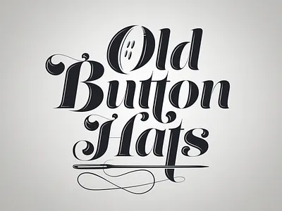 Old Button Hats branding graphic design logo design