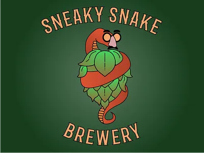 Sneaky Snake Brewery beer craftbeer homebrewery illustration snake