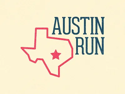 Austin Run austin charitylogo graphicdesign logodesign minimallogo simplelogo texas thirtylogos