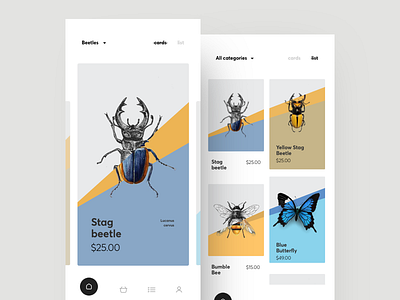 Biological Control Natural Pollination App #2 app bee biological cuberto graphics icons illustration natural sketch ui ux