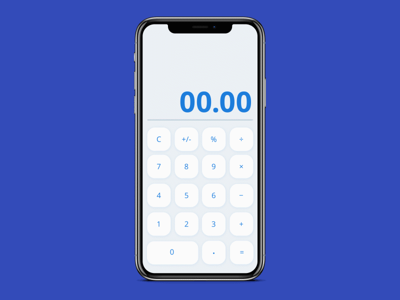 UI Challenge #004 animation blue dailyui gif iphone ui ux