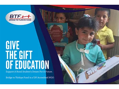 Postcards for NGO BTF - Education ngo postcard print