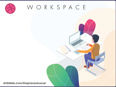 Workspace illustration illustration web