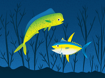 Kid's Illustration > Vector fish fishing kid illustration kid logo kids mahi mahi ocean sea tuna