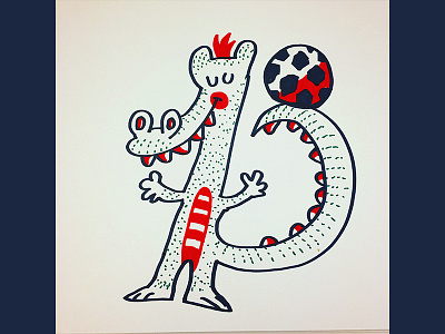 Soccer 08 character design illustration soccer