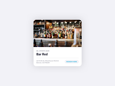 Bar Selector card design product selector ui