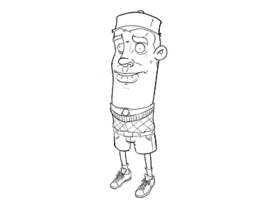 NoArms:( cartoon character design draw illustration