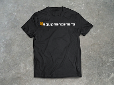 Carhartt + EquipmentShare logo logo design t shirt design