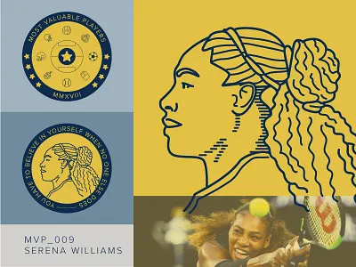 MVP_009 grand slam illustration mvp portrait serena williams tennis