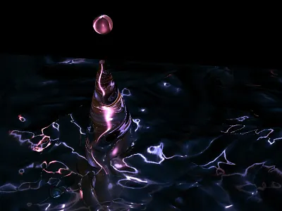 Water drop cinema4d drop render water