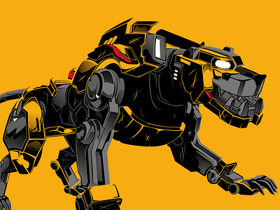 Voltron lion defender of the universe limited colour vector voltron yellow lion
