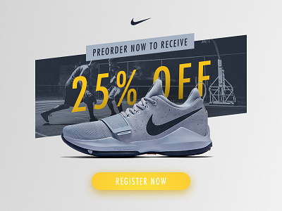 Offer Header button discount email gradient header hero offer shoe