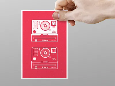 Polaroid Illustration Postcard brand branding creative design designer development dribbble invite graphics invitation invite logo typography