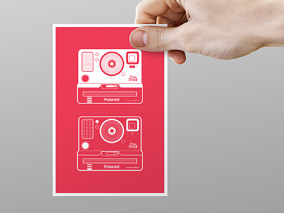 Polaroid Illustration Postcard brand branding creative design designer development dribbble invite graphics invitation invite logo typography