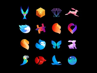 Logos 6 animals branding icon icon design logo logo design mark