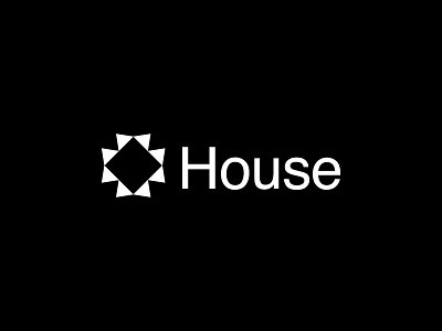 House Logo Concept cross house logo