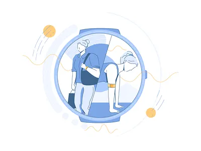 N-of-1 Illustration / Why do an N-of-1 study? app character design digital exercise girl illustration medical running