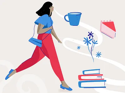 Familiar Scents digital illustration editorial illustration hair illustration iphone magazine productivity psychology tech woman