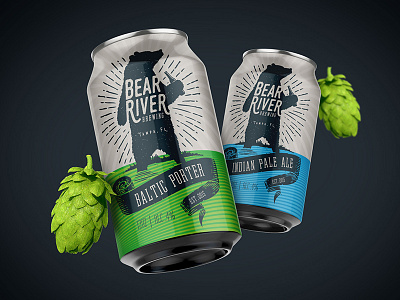 Bear River Brewing Can Design bear river brewing brewery beer can brewery branding brewery packaging craft beer design packaging