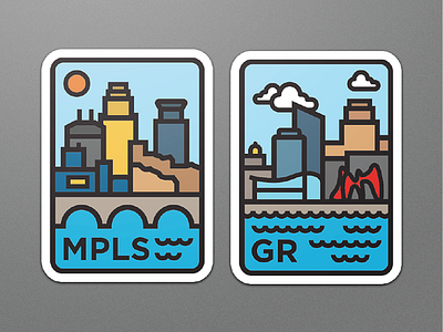 MPLS & GR graphic design icon logo stickers vector