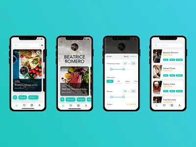 Recipe APP Design Concept app chef concept cook design food interaction recipe ui ux