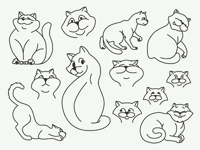 Time for cats! animals cat cats friend illustration kitten kitty muzzle pet