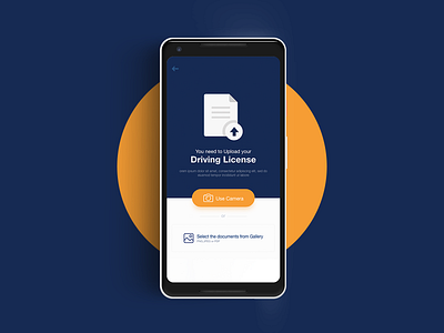 Upload Document - Mobile App camera file cloud profile update mobile screen ui document upload app design uiux