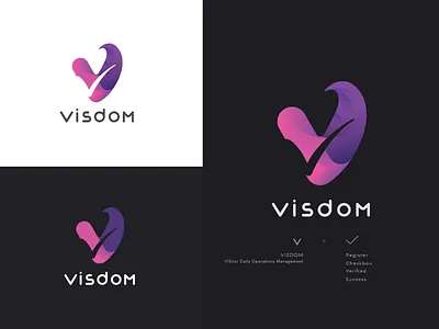 Visdom Logo - Concept attentive best logo goldern ratio inspire uxd logo concept ux uxd uxd technologies visdom