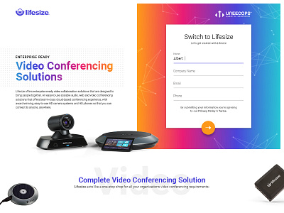 Landing Page Design conferencing design landing page page psd shot typography ui ux video website