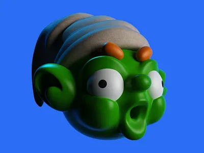 Green Goblin 3d cinema4d goblin green goblin head illustration toy vinyl vray