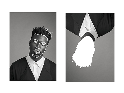 Creative process | poster design moses sumney photoshop portrait poster design process visual