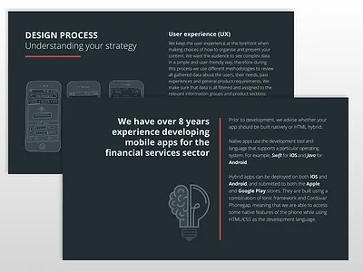 Mobile App Presentation app brochure design presentation
