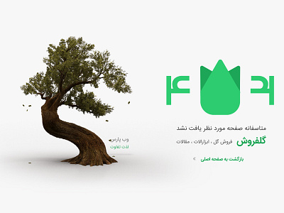 404 creative Florist.ir 404 flat florist layout page psd ui ux webdesign website