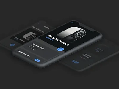 Dark Coffee Machine App accent app coffee dark machine