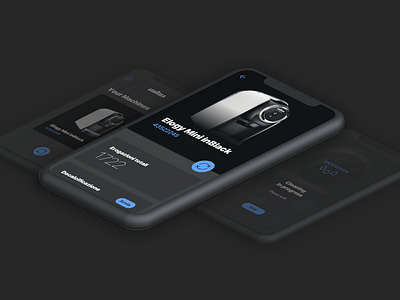Dark Coffee Machine App accent app coffee dark machine
