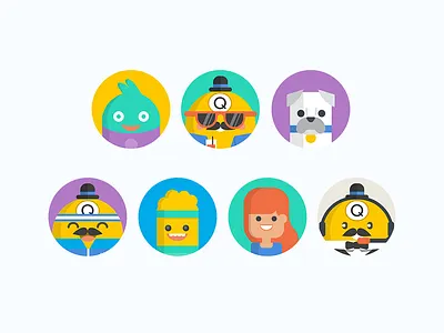 Bingo Game Avatars avatars bingo character design characters game graphics illustration