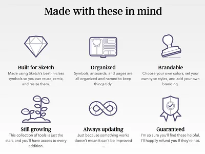 UX Compendium Icons features icons line icons side project sketch app